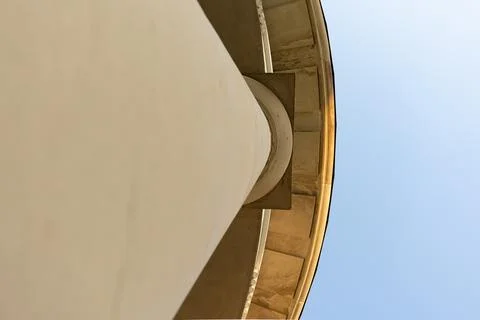 Architectural elements of the building. Column, capital Stock Photos