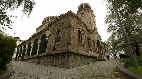 Architectural elements of church of Saint Nedelya in Sofia, Bulgaria, religion Vidéo 84081544