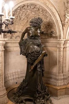 Architectural elements eclectic and Beaux-Arts style of Second Empire in Fr.. Stock Photos