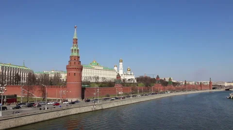 Architectural ensemble of the Moscow Kremlin Stock Footage 49690261