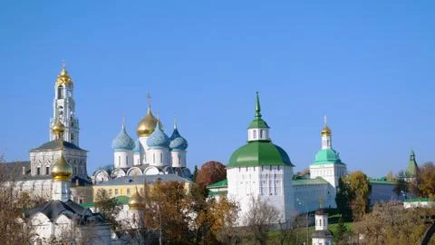Architectural Ensemble of the Trinity Sergius Lavra in Sergiev Posad in Mosco Stock Photos
