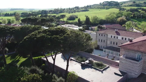 Architectural features of ancient buildings and houses in Tuscany region Stock Footage 266316037