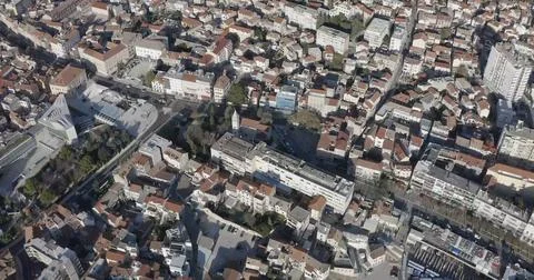 Architectural Features of a Waterfront Town Stock Photos