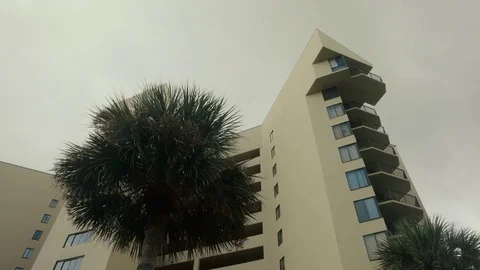 Architectural flat building Miami Style South Beach Florida image retro filtered Stock-Footage 85000905