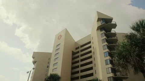 Architectural flat building Miami Style South Beach Florida image retro filtered Stock-Footage 85001275