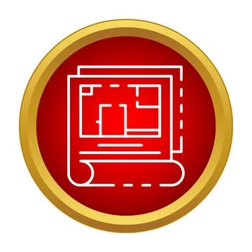 Architectural floor plan blueprint for building construction project 库存插图