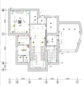 Architectural Floor Plan Stockillustratie