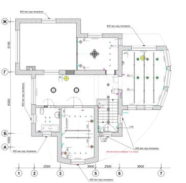 Architectural Floor Plan Stockillustratie