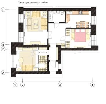 Architectural Floor Plan Stockillustratie