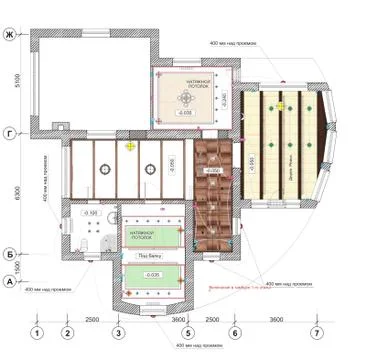 Architectural Floor Plan Stockillustratie