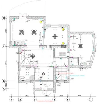 Architectural Floor Plan Stockillustratie