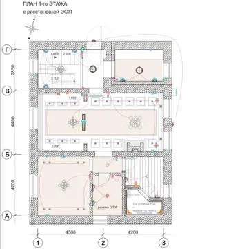 Architectural Floor Plan Stockillustratie
