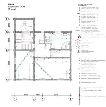 Architectural Floor Plan Stockillustratie