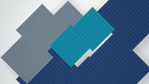 Architectural grid blueprint seamless loop motion background Stock Footage 345289274