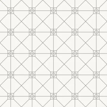 Architectural grid pattern, seamless pattern in line design. grid, architecture Illustrazione stock