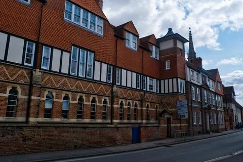 Architectural Heritage of a Former School 库存照片