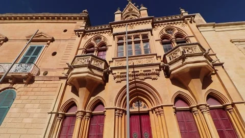 Architectural Influences in Mdina, Malta Stock Footage 236540247