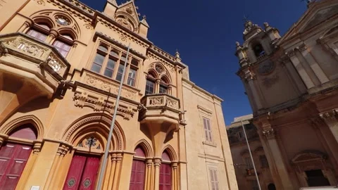 Architectural Influences in Mdina, Malta Stock Footage 236540254