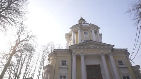 An Architectural Marvel from History Set in a Serene and Beautiful Landscape Stock Footage 303826459