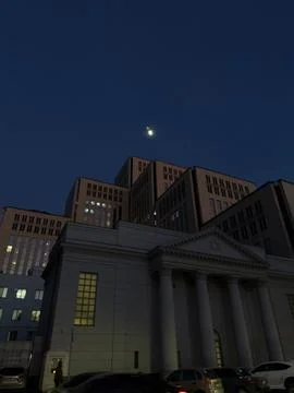 Architectural Marvel at Twilight Foto stock