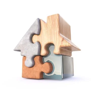 Architectural materials concept 3D 스톡 일러스트