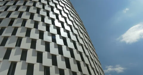 Architectural metal white pattern Stock Footage 52142442