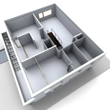 Architectural model Stock Illustration