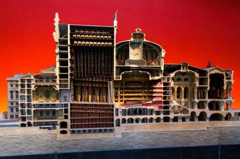Architectural model of The Opera or Palace Garnier. Paris, France Stock-Fotos