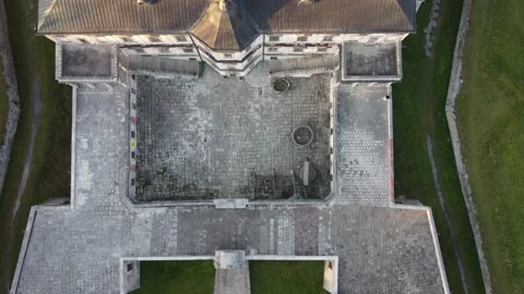 Architectural monument, medieval castle Stock Footage 163767490