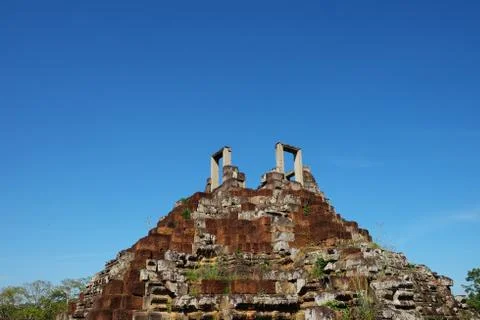 Architectural monuments of ancient civilizations. Steps leading to heaven. Stock Photos