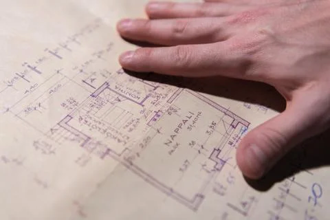 Architectural Papers of a Housing Project 写真素材