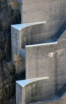 Architectural pattern dam Stock Photos