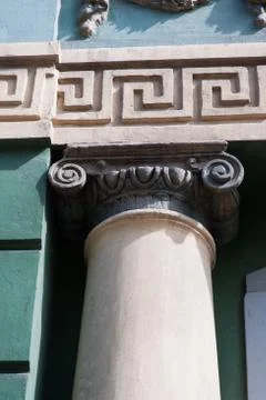 Architectural pattern of old wall with column 写真素材