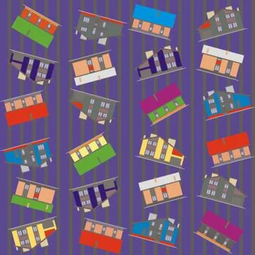 Architectural pattern seamless Stock Illustration