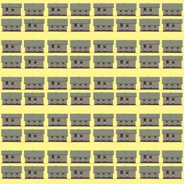 Architectural pattern seamless Stock Illustration