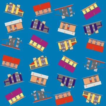 Architectural pattern seamless Stock Illustration