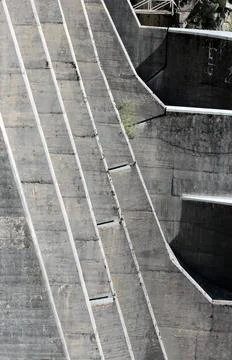Architectural pattern Verzasca Dam Stock Photos