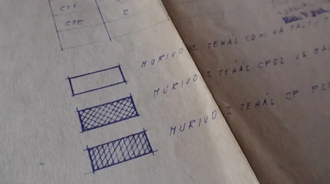 Architectural Plan Of A Building 12 Stock Footage 35787634