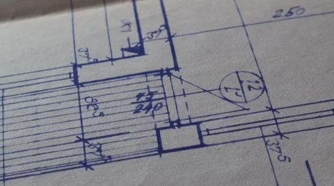 Architectural Plan Of A Building 14 Stock Footage 35787714