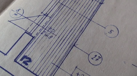 Architectural Plan Of A Building 6 Stock Footage 35787485