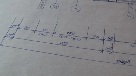 Architectural Plan Of A Building 7 Stock Footage 35787477