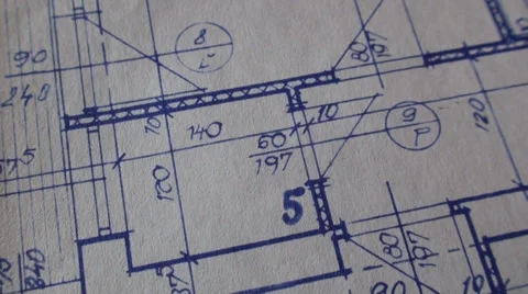 Architectural Plan Of A Building 9 Stock Footage 35787534