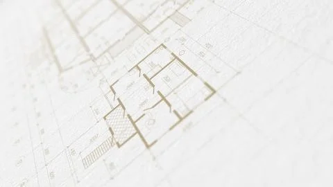 Architectural plan .House plan project .Engineering design .Industrial cons. Stock Photos