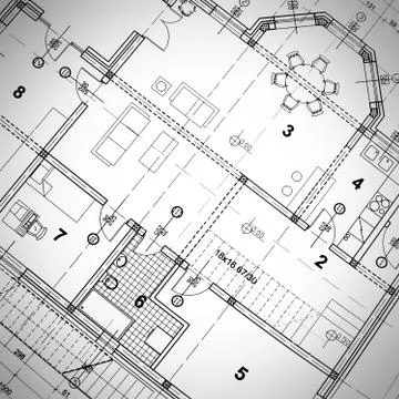 Architectural Plan Stock-Fotos