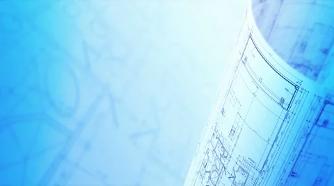 Architectural Plans Background, Architecture Blueprints. Loop. Stockbeeldmateriaal 61894859