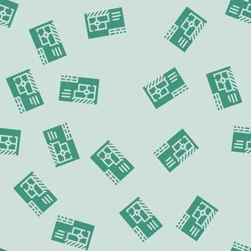 Architectural plans drafter glyph vector seamless pattern Illustrazione stock