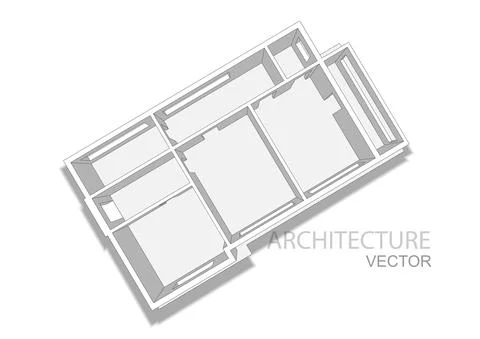 Architectural plan,technical project .House plan project .Engineering design Stock Illustration
