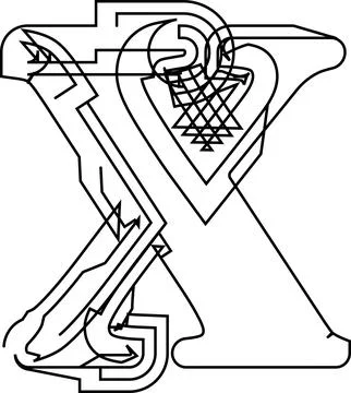 Architectural project font, technical draw style alphabet. Geometrical typo.. Illustrazione stock