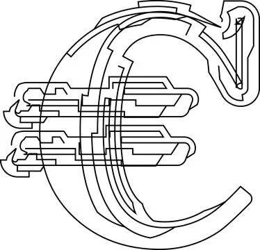 Architectural project font, technical draw style alphabet. Geometrical typo.. Stock Illustration
