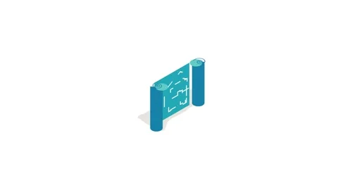Architectural project icon animation Stock Footage 161240820